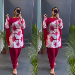 Fashionable top pant dupatta set